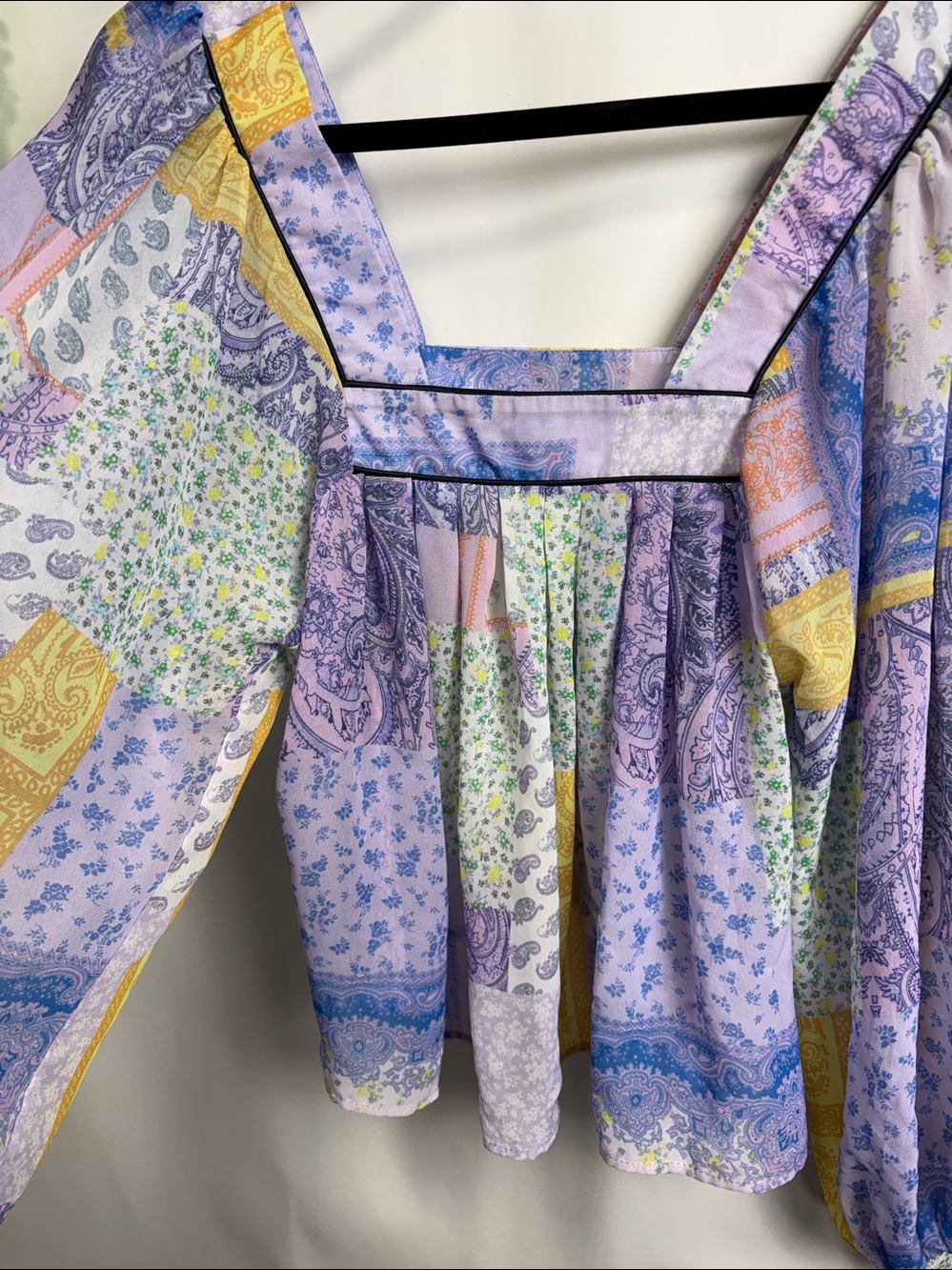 ASOS Multicolor Patchwork Blouse - Picture 5 of 12